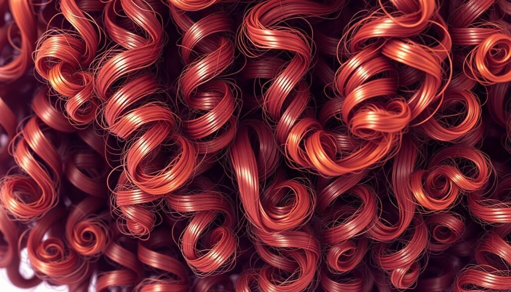 estructura del cabello rizado